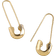 Shein Safety Pin Design Earrings