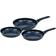 Herzberg 3 Sartenes Azul Juego de utensilios de cocina 3 Piezas