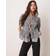 New Look New Look Tie Front Gingham Top - Black