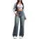 Shein Lässige Verwaschen-Retro Jeans - Geradem Bein