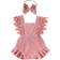 Shein Cute Baby Girl's Hollow Out Fringe Dress - Solid Color
