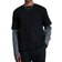 H&M Herren T-Shirt in Loose Fit Schwarz