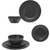 Dunelm Hampton 12 Piece - Charcoal Dinner Set 12pcs