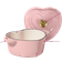 Paris Hilton Enameled Cast Iron Dutch Oven Heart-Shaped Pot with Lid 4-Quart Pink with lid 0.98 gal