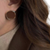 Shein 1pair Trendy Geometric Square Shape Resin Drop Earrings For Women