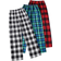Shein Pieces Of Boys Casual Checkered Straight Tube Loose Soft And Comfortable Pants Suitable For And Autumn Childrens Clothing Comfortable Fabric