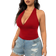 Shein Plus Sexy Solid Color Halter Backless Camisole Top Summer