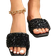 Shein Women Fashion Rhinestone Sandals Black CN36,CN37,CN38,CN39,CN40,CN41,CN42,CN43