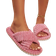 Shein Women Home Slippers With Cross Straps Four Seasons Indoor Floor Comfortable And Stylish Fluffy Slippers White Corduroy Cross Strap Slippers For Women