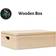 vidaXL Wooden Box 40 x 30 x 13 cm Storage Box