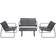 Outdoor Essentials Turin Textilene Sofa Set Outdoor Lounge Set, 1 Table incl. 2 Chairs & 1 Sofas