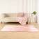OHS Filled Microplush Rug 120 x 170 cm - Light Pink cm