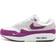 Nike Air Max 1 '87 Textile Shoes - White/Neutral Grey/Black/Bold Berry