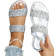 Shein Women Sparkly Glitter Decorated Slippers Casual Flat Summer Shoes Lightweight Beach Sandals