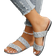 Shein Women Sparkly Glitter Decorated Slippers Casual Flat Summer Shoes Lightweight Beach Sandals