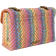 Kurt Geiger Kensington Bag - Rainbow Woven Shoulder Bag - Multi-Coloured
