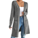 Shein Womens Elegant Solid Color Long Sleeve Regular Knitted Cardigan