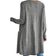 Shein Womens Elegant Solid Color Long Sleeve Regular Knitted Cardigan