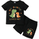 Shein Baby Boys Animal Letter Printed Short Sleeve Top And Shorts Set Summer