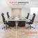 Sweetcrispy Computer Rolling Work Comfy Flip-up Office Chair 53"