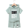 Shein pcs Young Boy Summer Outfits Young Boy Casual Sports Shorts Set With Short Sleeve Hooded Top Summer Clothes