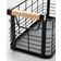 Brightroom Small Rectangular Wire Natural Wood Handles 13.75 x 6 x 6 in Basket 13.8"