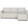 Nimara Sinus Beige Vendbar Med Chaiselong Og Opbevaring Sofa 228cm