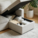 Nimara Sinus Beige Vendbar Med Chaiselong Og Opbevaring Sofa 228cm