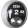 Karlsson Round Flip Ø32,6 cm Sølv Vægur 32.6cm