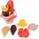 Filibabba Strandset Silikon 8 Delar Peach Mix