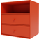 Montana Mini 1006 Shelf With Two Drawers Bedside Table 25x35cm
