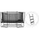 North Trampoline Legend Rectangular Trampoline 460x310cm + Safety Net + Ladder
