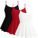 Shein Plus Women Summer Solid Color Ruffled Hem Casual Spaghetti Strap Tank Top
