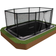 North Trampoline In Ground Rectangular Trampoline 300x190cm + Safety Net