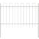 vidaXL Garden Fence White Steel 170 x 120 cm 170x120cm