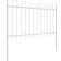 vidaXL Garden Fence White Steel 170 x 120 cm 170x120cm