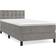 vidaXL mit Matratze Hellgrau 90x200 cm Rahmenbett
