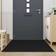 vidaXL Doormat 115 x 200 cm Black 115x200cm