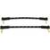 Fender Deluxe Series 6'' Patch Cable Black Tweed 2-Pack 0.2m