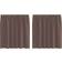 vidaXL Voile Gardiner Med Flik 2 St Brun 140x140cm