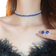 Shein Set Crystal Necklace Earrings Jewelry Set