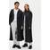 Rains Bold Longest Jacket - Black Grain