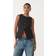 Stradivarius Round Neck Waistcoat - Black
