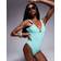River Island Crinkle Swimsuit - Turquoise