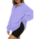 Shein Womens Solid Color Half Zip Stand Collar Long Sleeve Sweatshirt