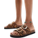 New Look Double Strap Sandal With Buckles - Leopard