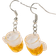 Shein 2pcs Novelty Mini Mug Shaped Earrings For Women, Oktoberfest Style