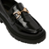 Schuh Wide Fit lumina snaffle loafer flat shoes in black Black