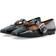 Bianco Biarose Karré Mary Jane Flat Faux Leather - Black Patent