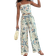 Shein Tween Girls' Everyday Casual Tropical Print Cami Top And Pants Set